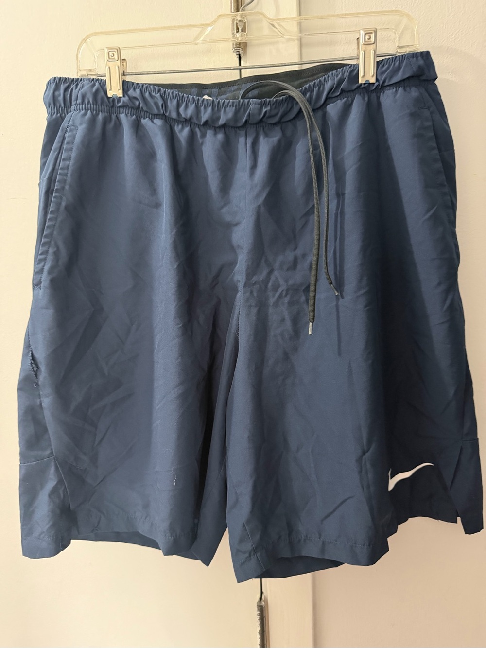Nike Black and Navy Dri-FIT Athletic Shorts